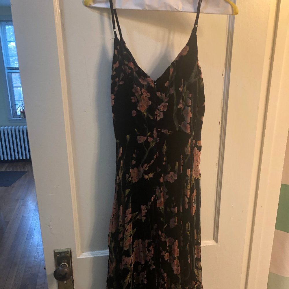 Floral Burnout Slip Dress